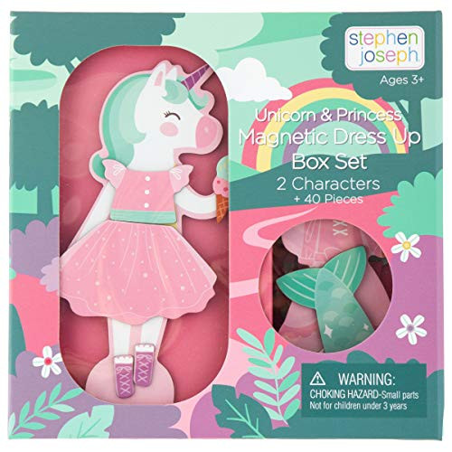 Stephen Joseph, Magnetic Dress Up Doll Unicorn and Princess | Amazon (US)