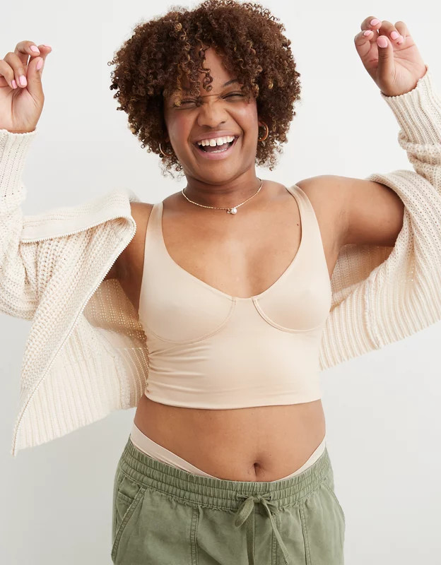 SMOOTHEZ Shine Corset Bra Top | Aerie