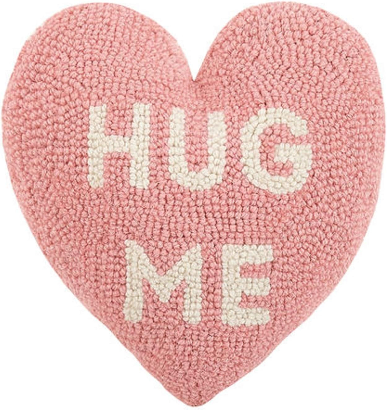 Peking Handicraft 30JES1588C10HT Hug Me Heart Shape Hook Pillow, 10-inch Length | Amazon (US)