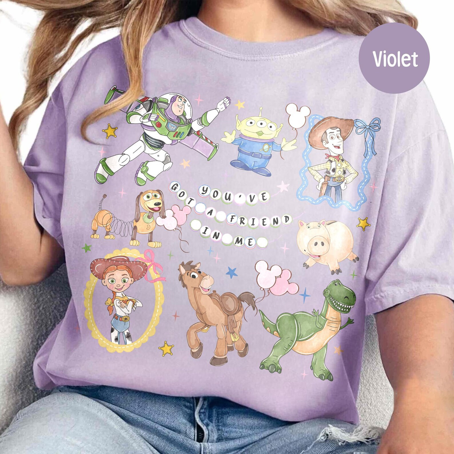 Retro Coquette Disney Toy Story You've Got A Friend In Me Shirt, Toy Story Characters Tee, Disney... | Etsy (US)