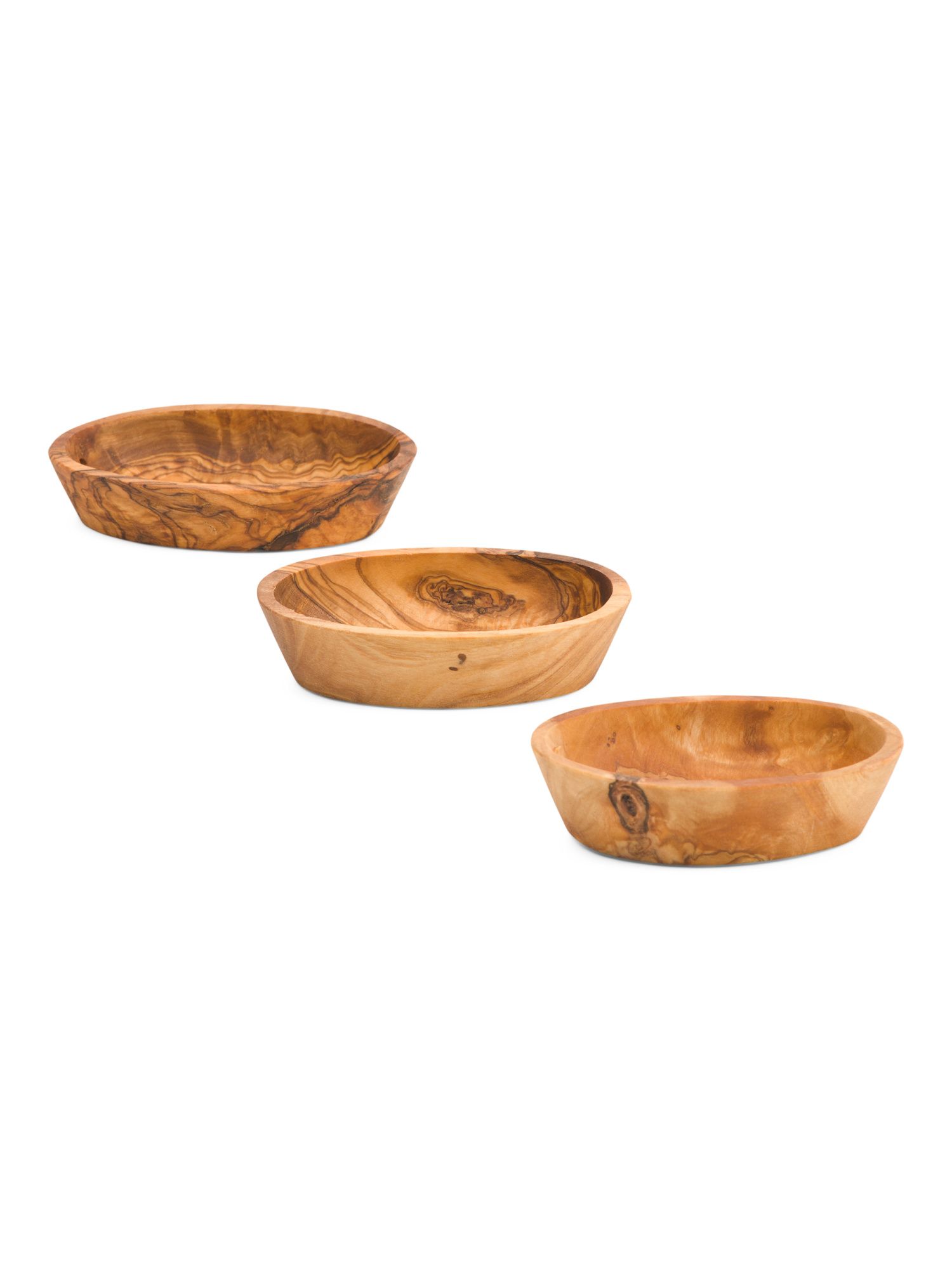 Made In Italy 3pc Olivewood Bowls | TJ Maxx