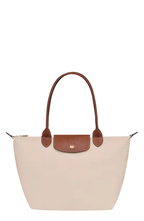 Longchamp Medium Le Pliage Nylon Shoulder Tote in Paper at Nordstrom | Nordstrom