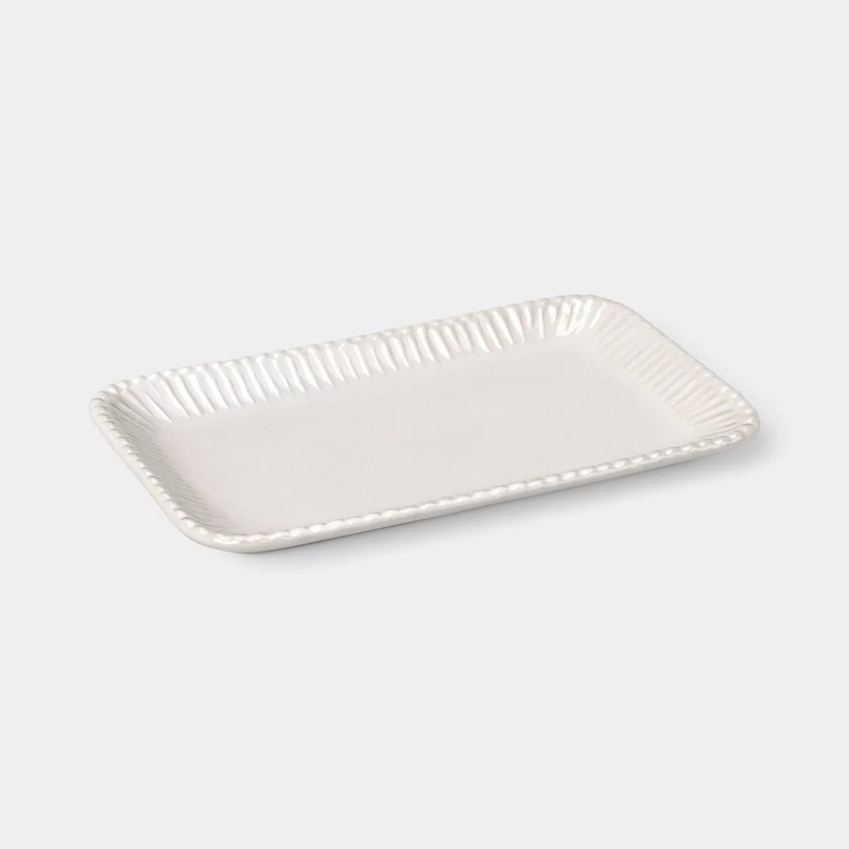 Beaded Ceramic Tray Ivory - Threshold™ | Target