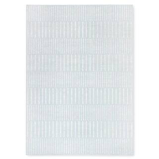 Tommy Bahama Poolside Off Stripe Blue/Ivory 8 ft. x 10 ft. Indoor Outdoor Area Rug 1-40779-327 - ... | The Home Depot