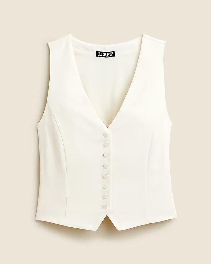 Slim-fit tuxedo vest in city crepe | J. Crew US