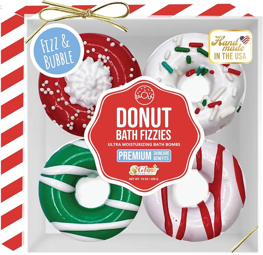 Fizz & Bubble Fizz Bubble Donut Bath Fizzies 4-Pack - Bath Bomb Set Moisturizing Dry Skin Relaxin... | Amazon (US)