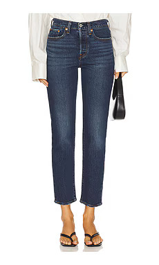 LEVI'S Wedgie Straight Jeans in Indifferent Indigo from Revolve.com | Revolve Clothing (Global)