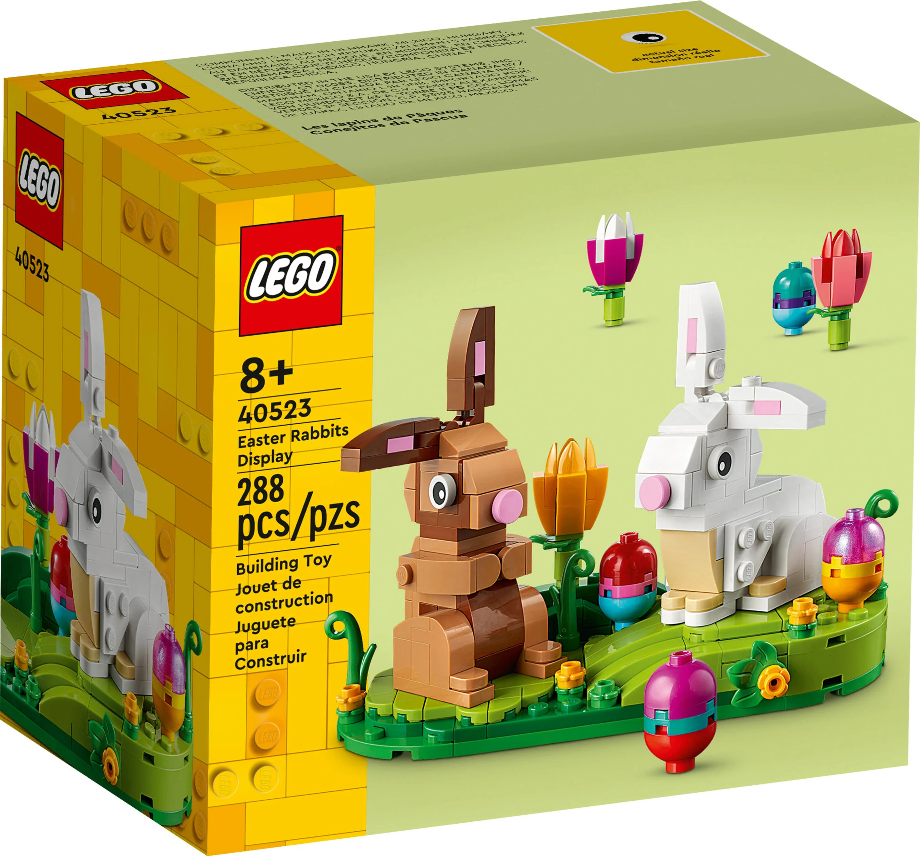 LEGO Easter Rabbits Display 40523 Building Toy Set, Includes Colorful Easter Eggs and Tulips, Eas... | Walmart (US)