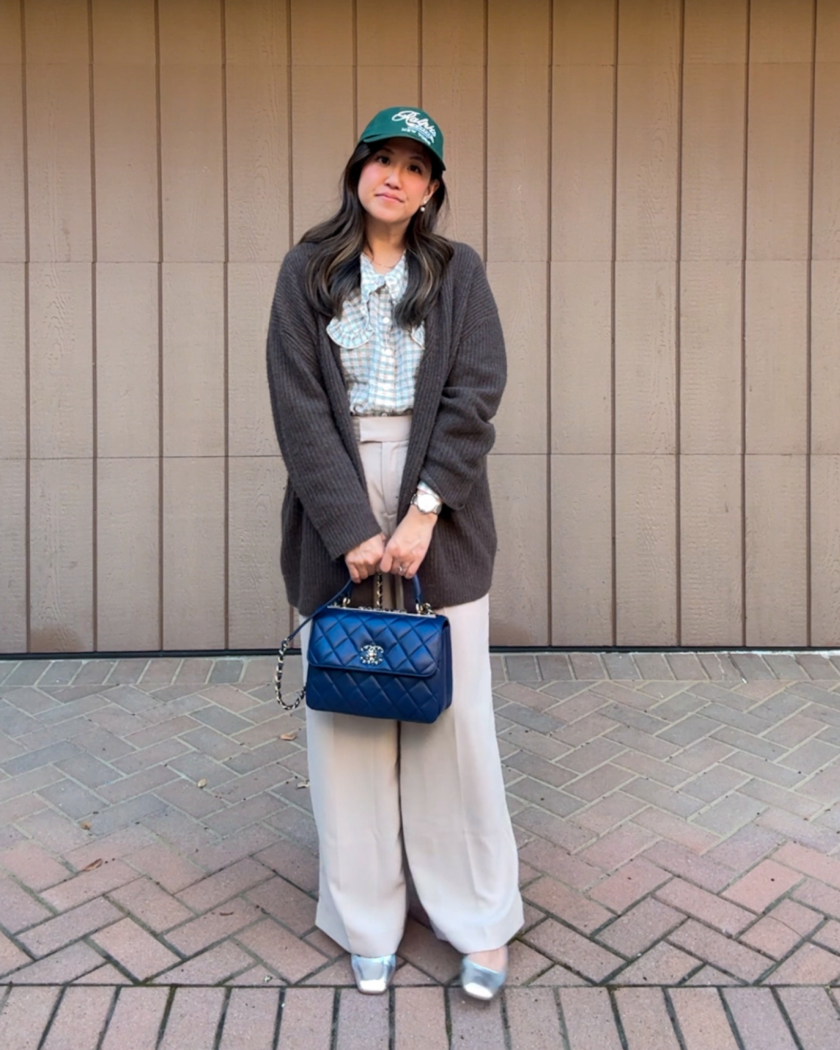 wide leg trouser season even when I’m not at work who am I #comfychic 

Pairing with an oversize collar Peter Pan blouse for a feminine touch and my go to cashmere cardigan from quince 

#LTKfindsunder100 #LTKSeasonal #LTKworkwear