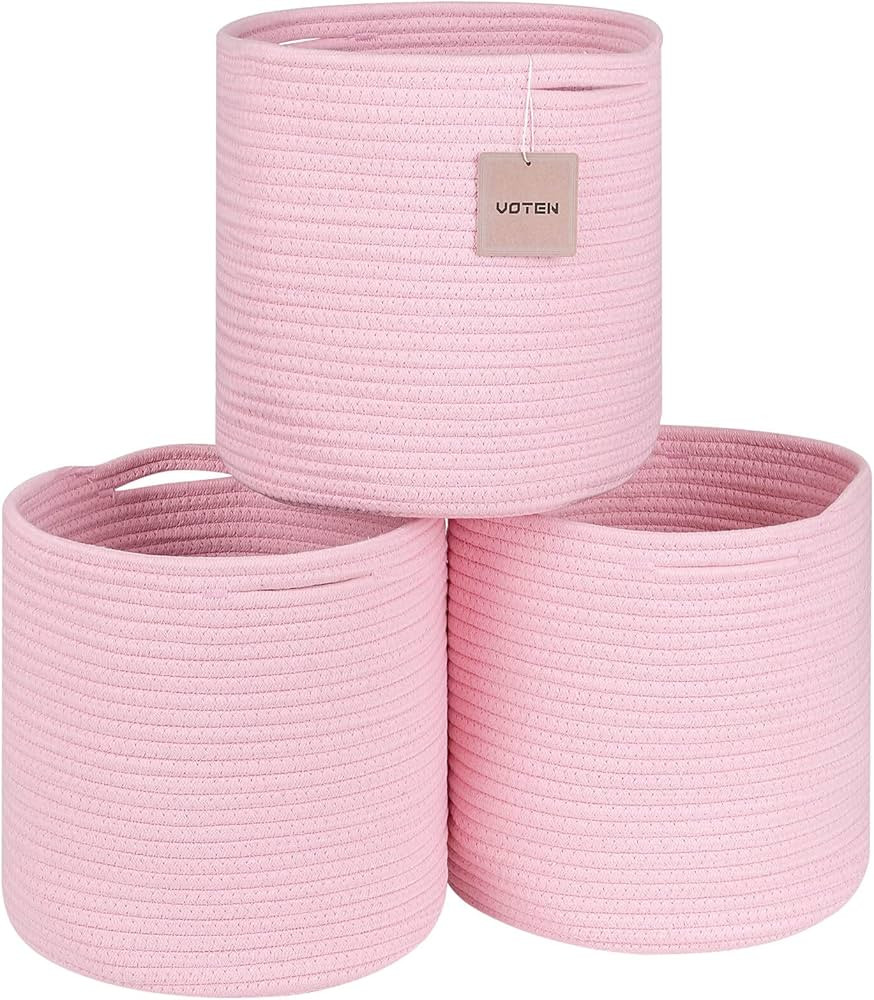 voten Storage Cubes Baskets Bins Organizer 11x11x11'' Fit 12x12''Cube Storage Organizer Bookcases... | Amazon (US)