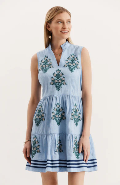 Amelia Chambray Dress - Chambray | tyler boe