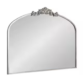 Reviews for Kate and Laurel Arendahl 36.00 in. W x 28.50 in. H Arch Metal Silver Framed Tradition... | The Home Depot