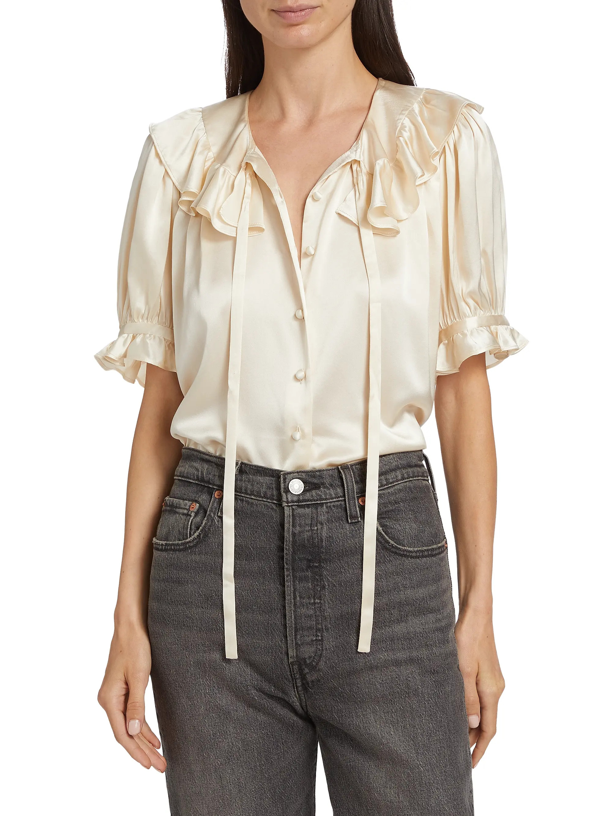 Kelela Silk Top | Saks Fifth Avenue