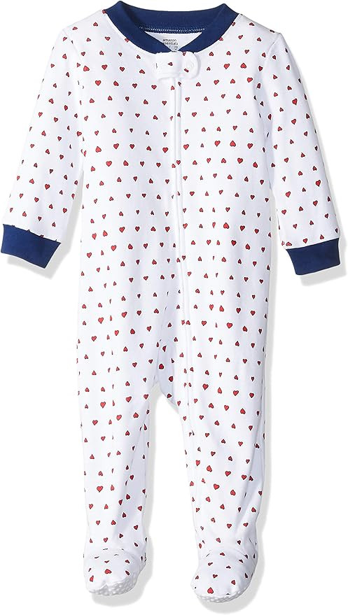 Amazon Essentials Baby Zip-Front Footed Sleep and Play | Amazon (US)