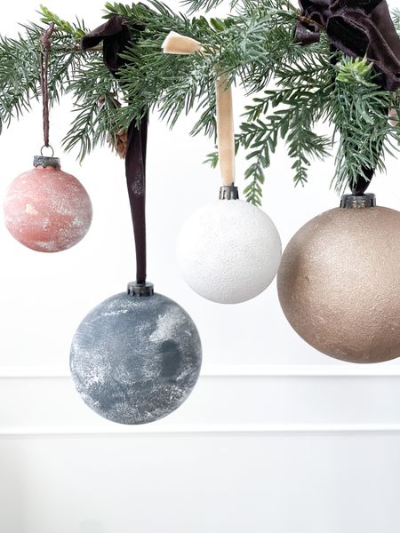 Holiday ornaments get an upgrade with this diy. Happy crafting!

Concrete ornaments, velvet ribbon, neutral Christmas look, McGee style Christmas

#LTKhome #LTKSeasonal #LTKunder50