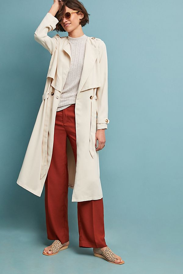 Portland Draped Trench Coat | Anthropologie (US)