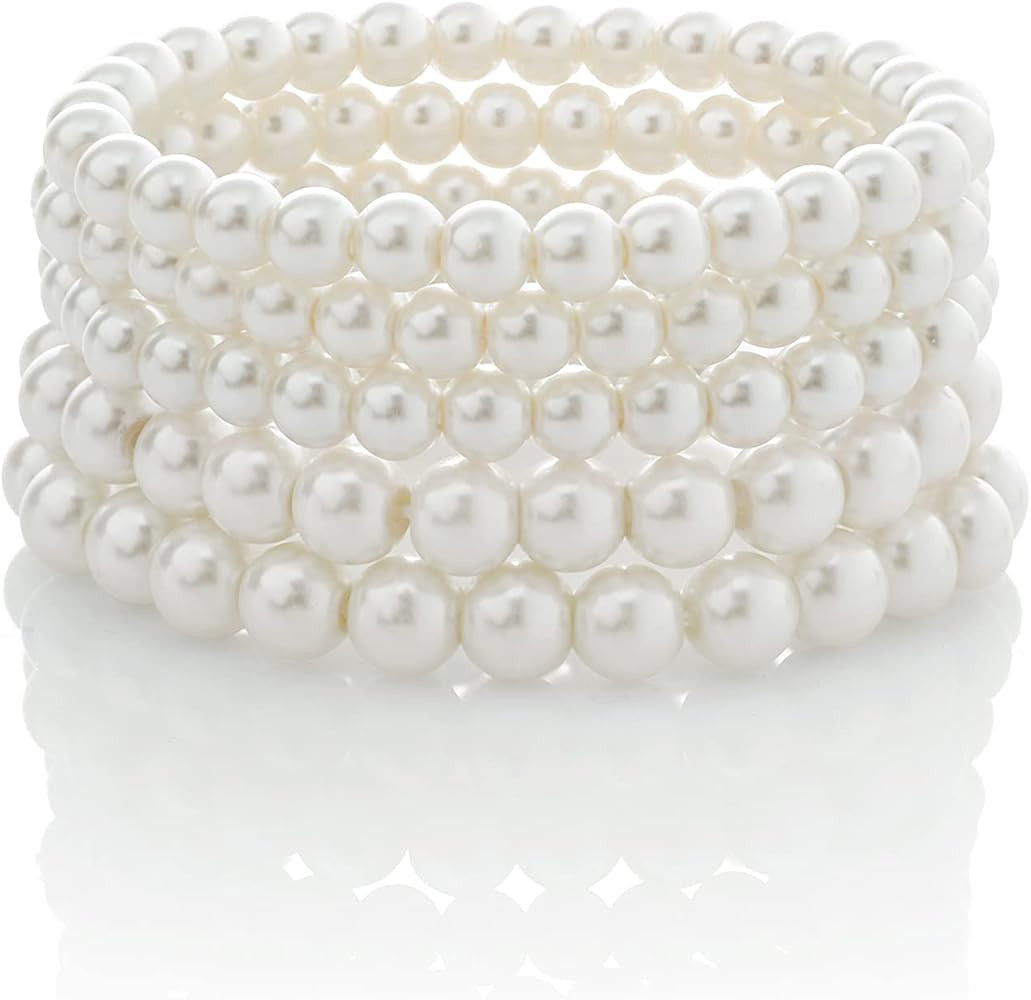 BABEYOND 1920s Flapper Imitation Pearl Bracelet Great Gatsby Pearl Bracelet Roaring 20s Accessori... | Amazon (US)