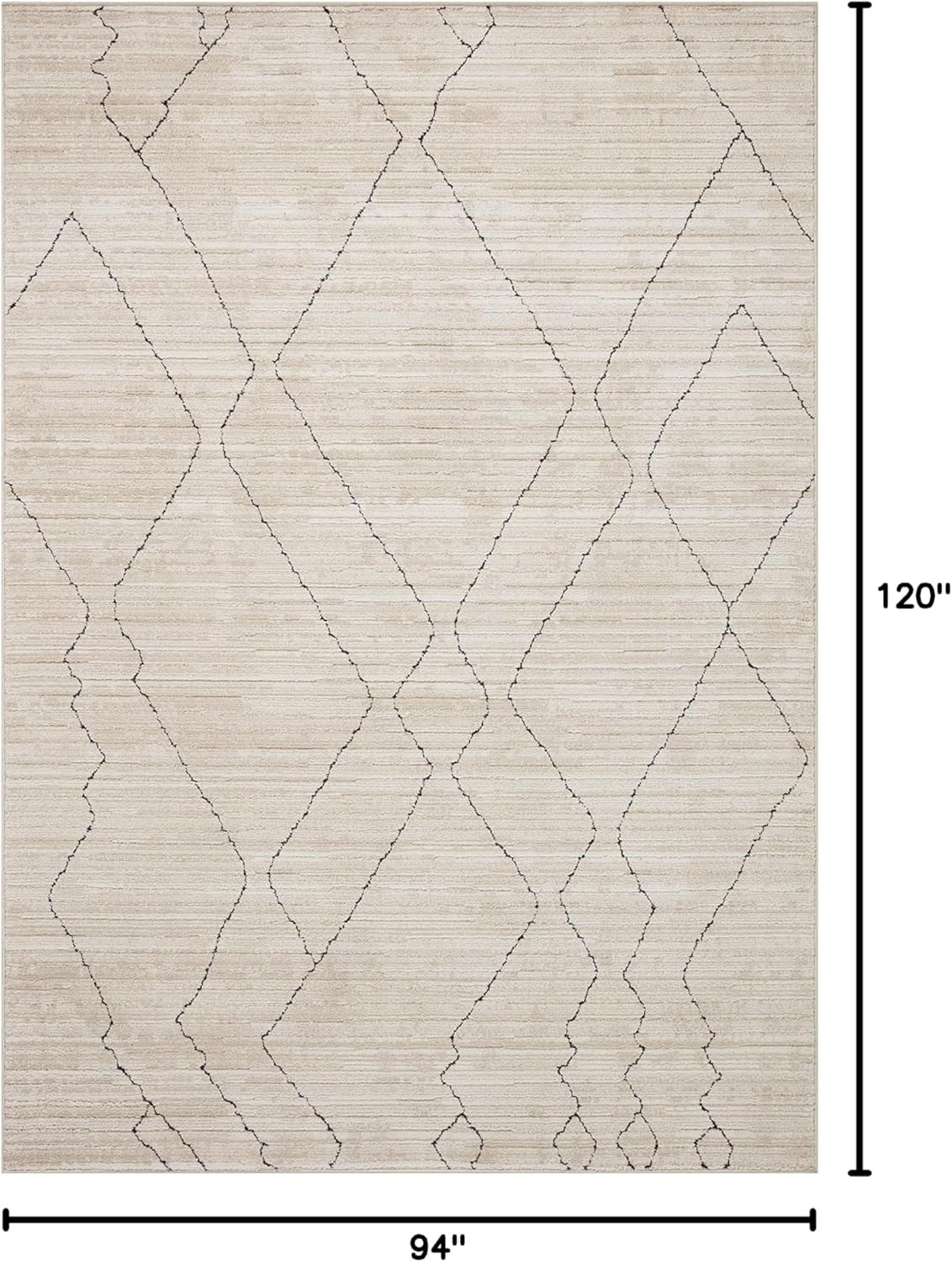 Loloi II Darby Collection DAR-03 Sand/Charcoal 7'-10" x 10' Area Rug | Amazon (US)