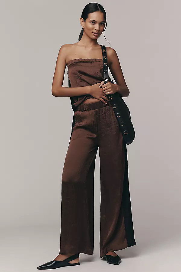 Satin Lace Pants | Anthropologie (US)