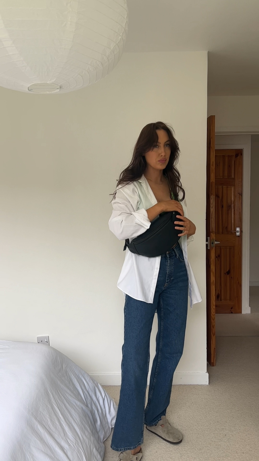 Easy Summer outfit 🫶🏼 The perfect oversized white shirt! #whiteshirt #oversizedshirt #jeansoutfit #summerfit #outfitinspo 

#LTKunder50 #LTKSeasonal #LTKeurope