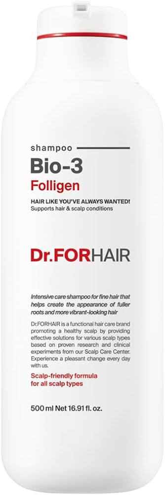 Dr.FORHAIR Folligen Bio-3 Shampoo | Korean Hair Care | Clarifying, Volumizing & Root Boost | For ... | Amazon (US)