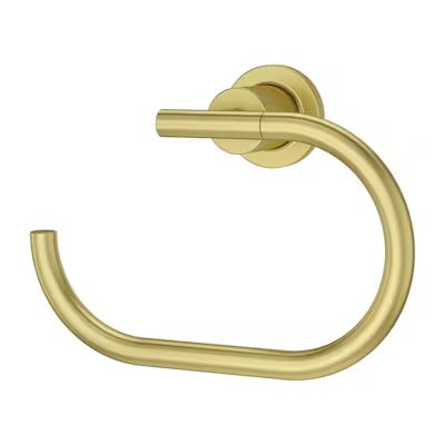 Pfister Contempra Brushed Gold Wall Mount Single Towel Ring | Lowe's