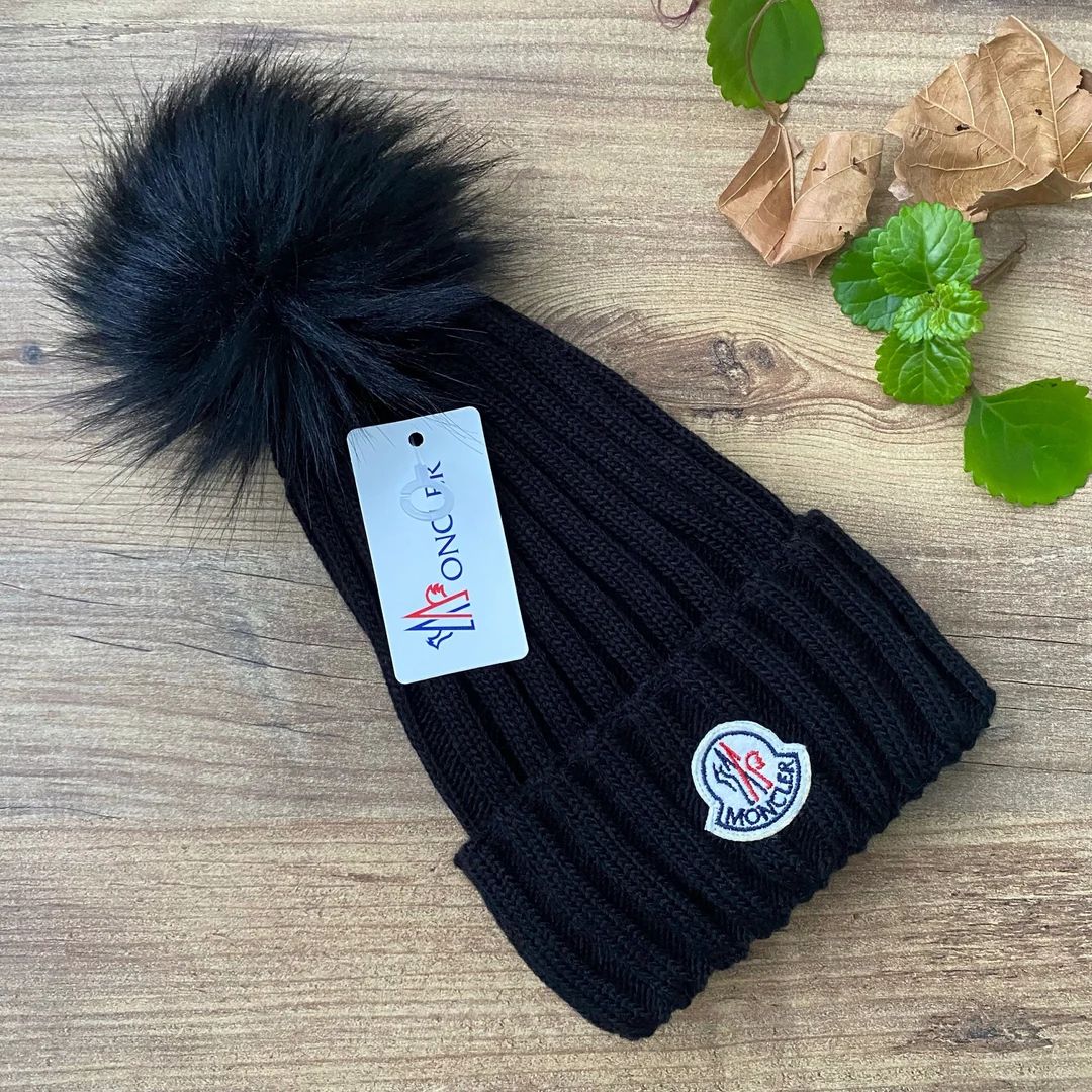 Moncler Beanie Winter Hats for Women Beanie Winter With Pom - Etsy | Etsy (US)