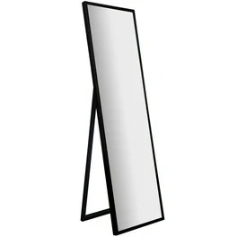 Mainstays Modern 16" x 57" Full Length Floor Mirror with Easel, Black | Walmart (US)