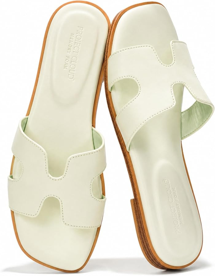 Project Cloud 100% Genuine Leather Sandals Women Flats For Women (Jannel)     Sandals for Women F... | Amazon (US)