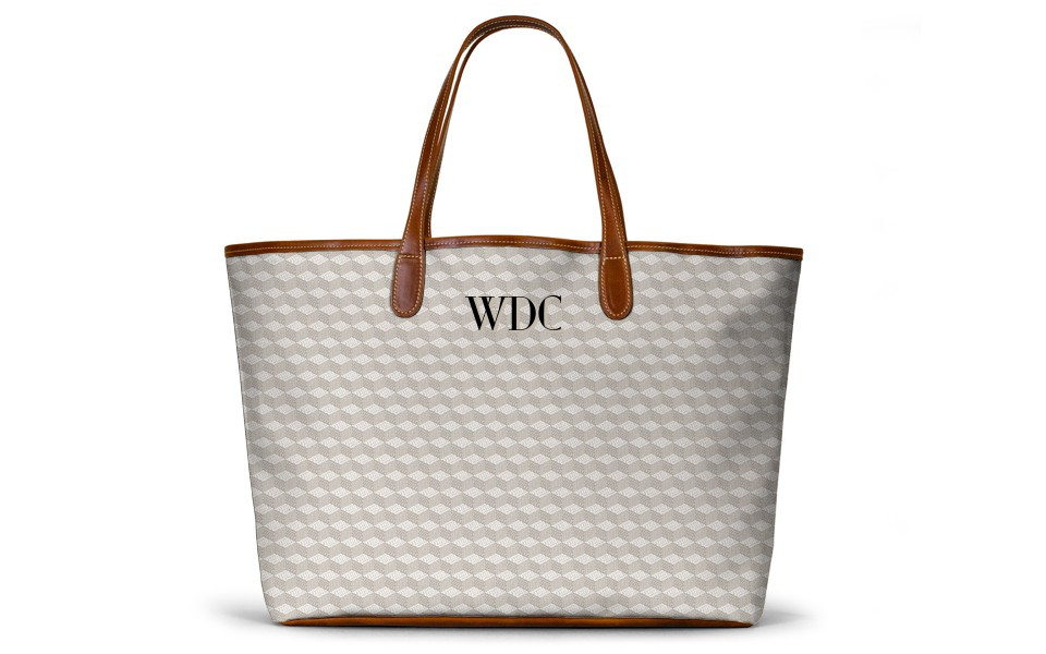 St. Anne Tote - Monogram Stripe | Barrington Gifts