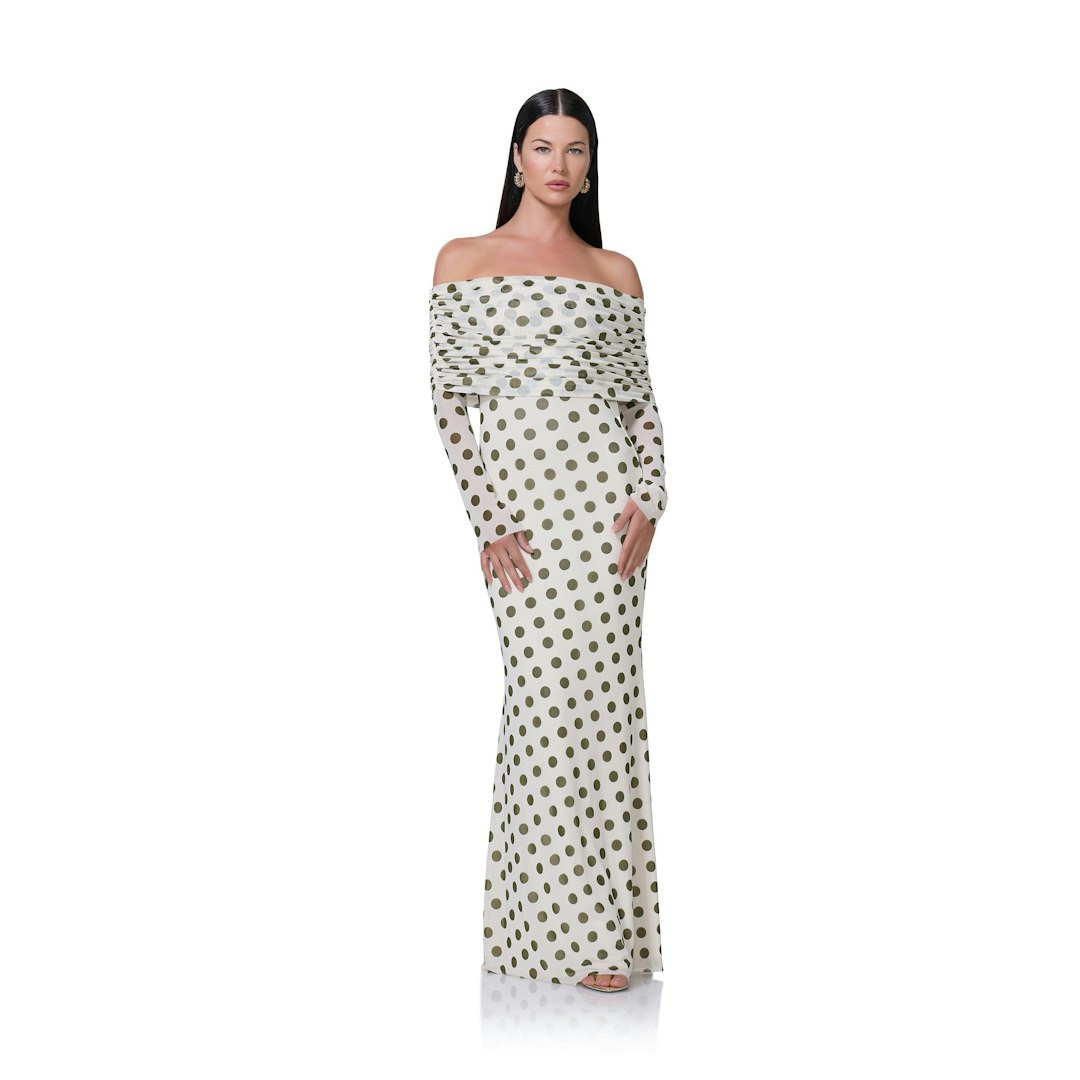 Thelma Maxi Dress - Birch Dot | ShopAFRM
