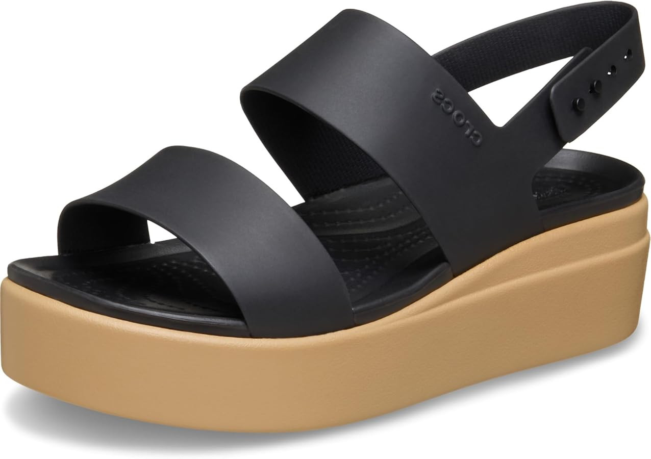 Crocs Women's Brooklyn Low Wedge Sandals | Amazon (US)