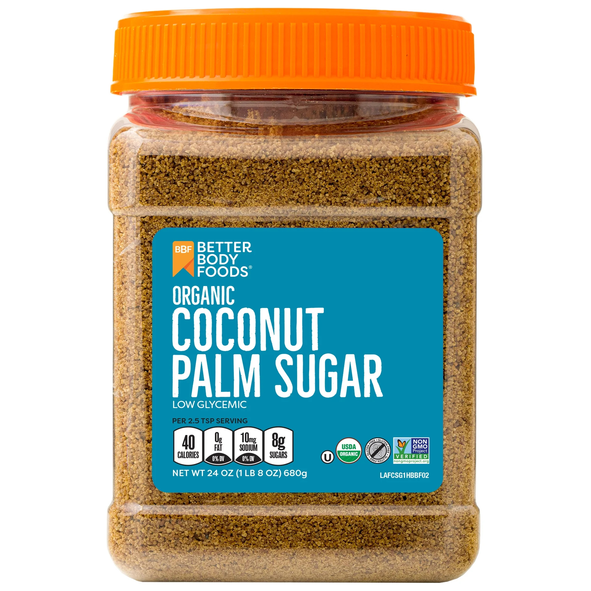 BetterBody Foods Organic Coconut Palm Sugar, 24 oz | Walmart (US)