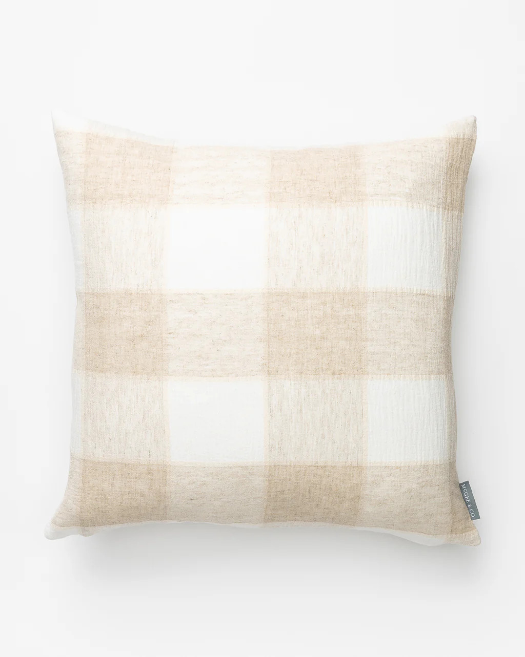 Vintage Natural Plaid Pillow Cover No. 4 | McGee & Co.