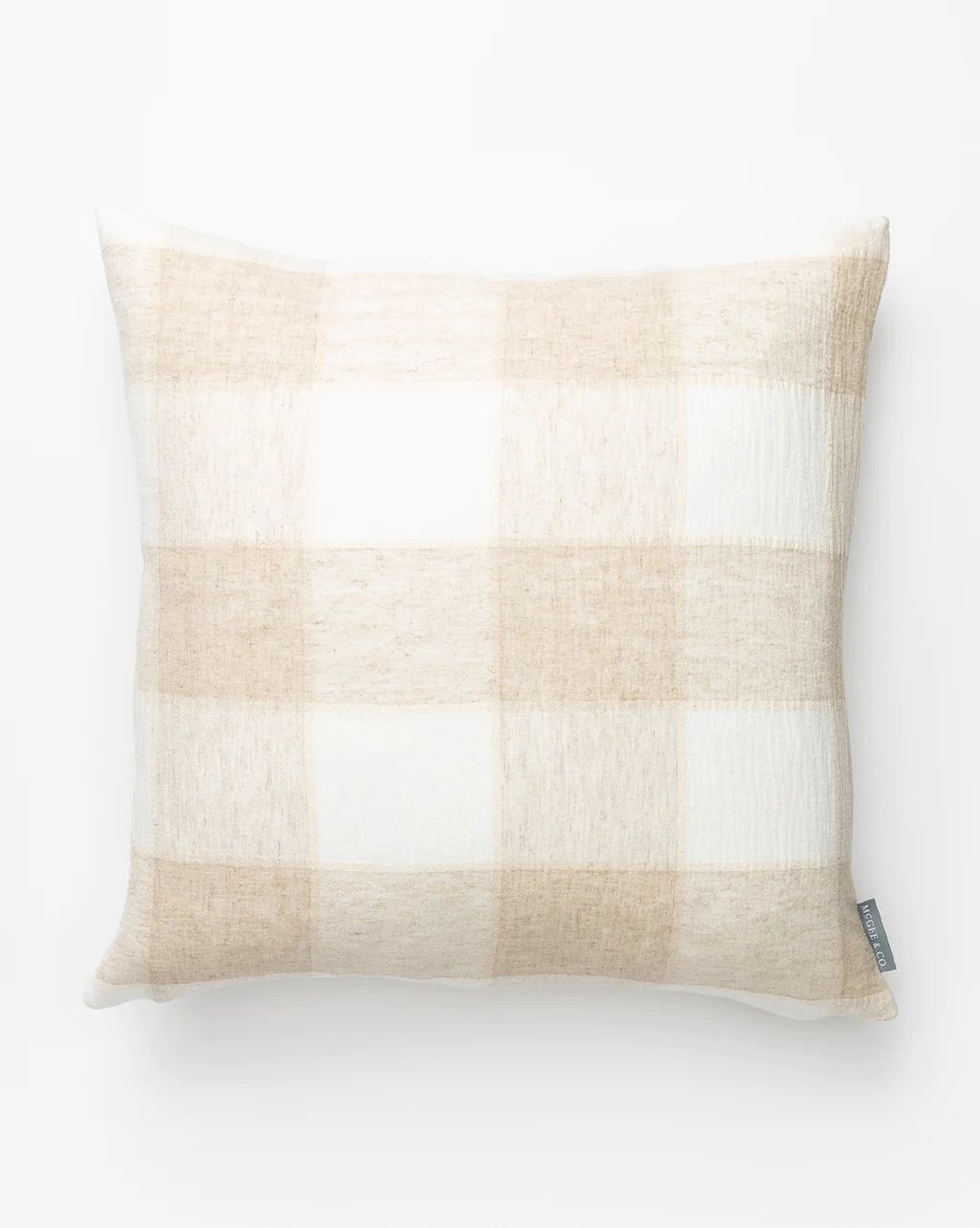 Vintage Natural Plaid Pillow Cover No. 4 | McGee & Co.