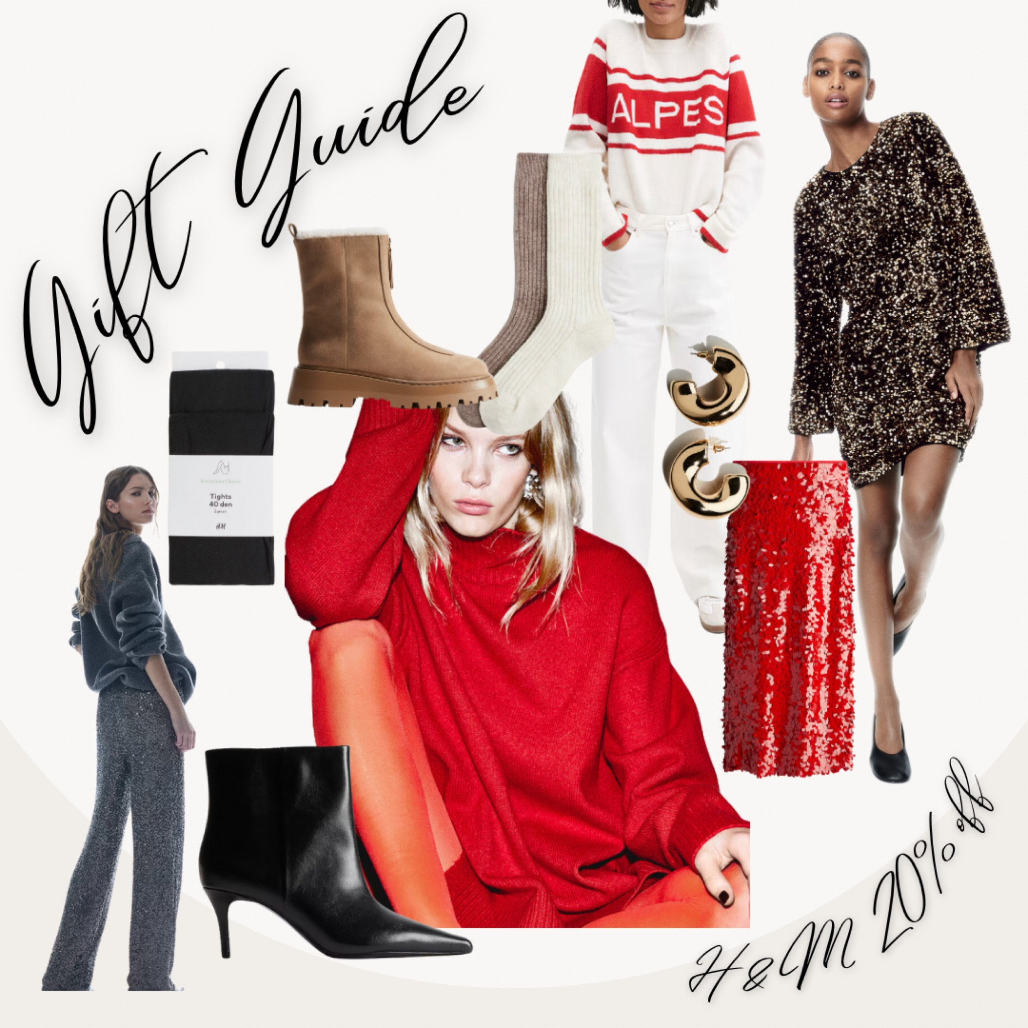 H&M 20% off 
#sequindress #sequinskirt #sequinmidi #blackankleboots #sheertights #sequintrousers #h&msale #giftguideforher

#LTKsale #LTKCyberWeek #LTKpartywear