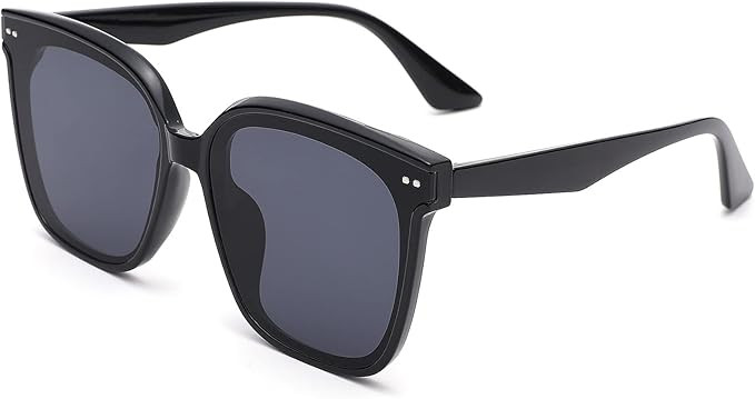 SCVGVER Trendy Oversized Sunglasses for Women Men, Vintage Square Frame Shades with UV400 Protect... | Amazon (US)