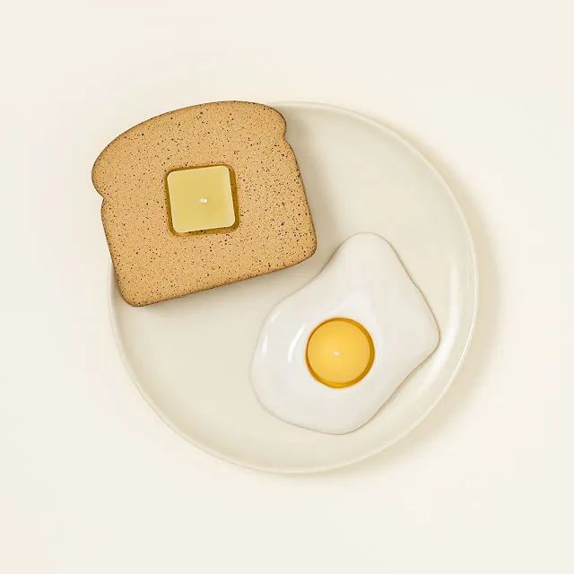 Sunny Side Up Breakfast Candles | UncommonGoods