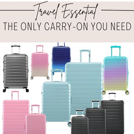 The best luggage and the only carry-on you'll ever need! 

The iFly 20" suitcase is the largest carry-on I have found that fits in the overhead compartment ... and can fit 2-3 kids , 1 kid and 1 adult or a five day trip for one adult! 

The set is the best value but if just need the carry-on, shop the 20" size. 

#LTKtravel