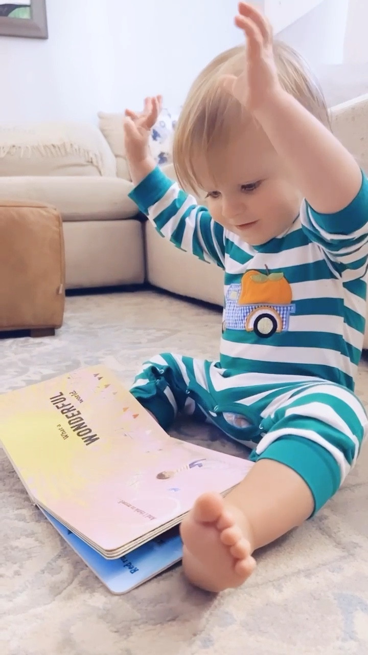 this little pumpkin LOVES to read his stories hehe - and his little voice is melting me these days 📖🥹 - it’s the little “praise hands” mid-reading for me 🫶🏽

#LTKfamily #LTKbaby #LTKhome