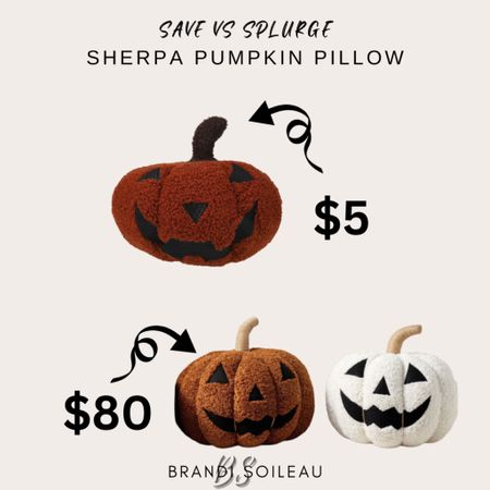Save vs splurge pumpkin pillows. These $5 ones look nearly identical to the $80 options. I own 2 and can attest how good they are 

Halloween, fall decor, Halloween decor, living room

#LTKHalloween #LTKHoliday #LTKSeasonal