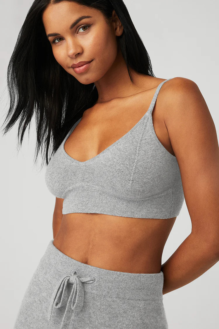 Cashmere Jet Set Bra | Alo Yoga (US)