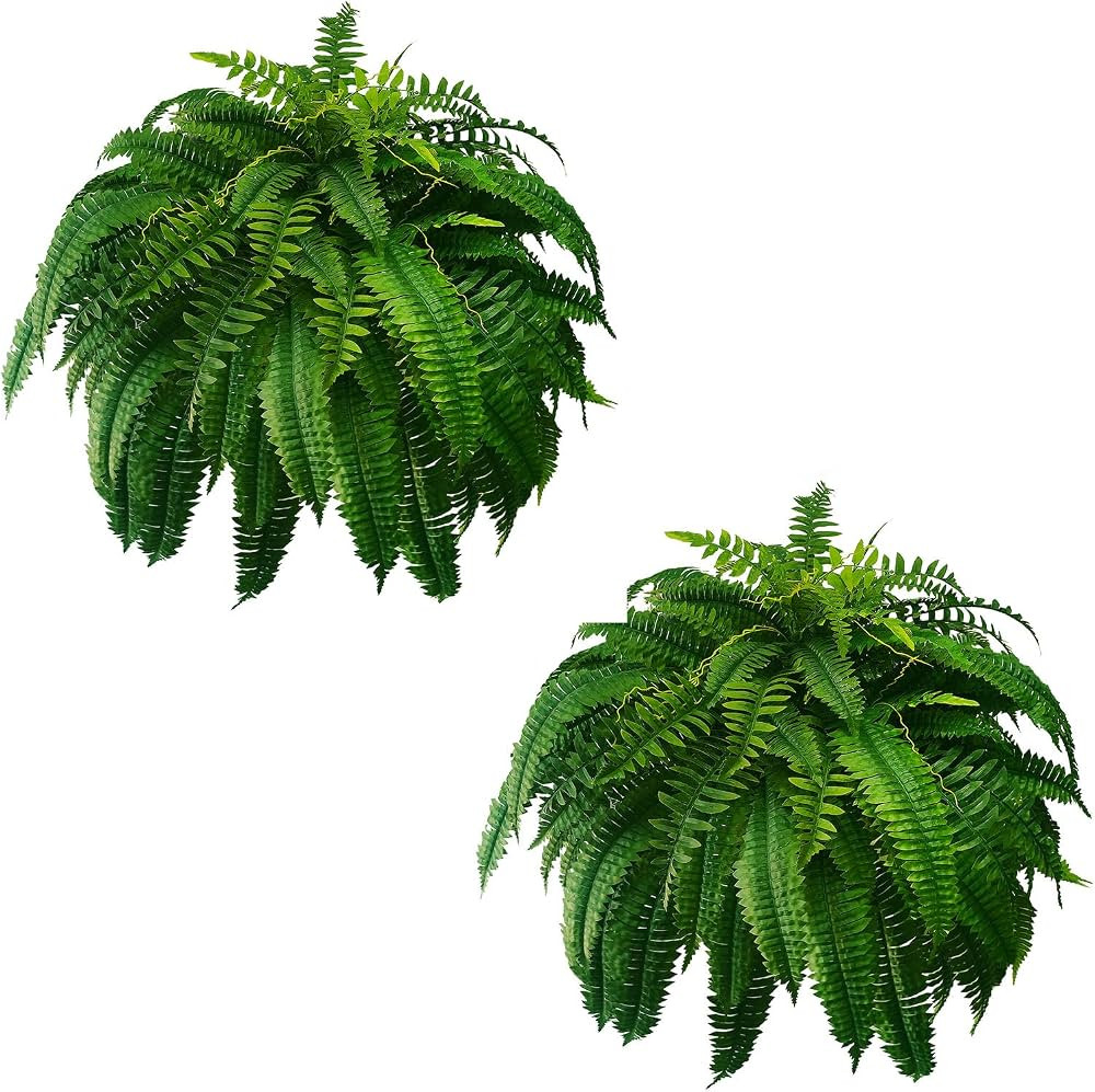 Silky Artificial Boston Fern Bush, 48Inch Artificial Plants, Suitable for Decorating Office, Pati... | Amazon (US)