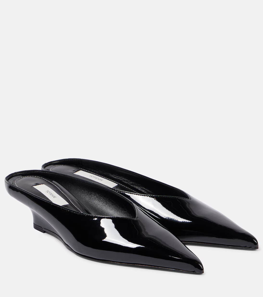 Sharp patent leather wedge mules | Mytheresa (UK)
