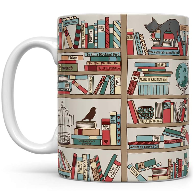 Amazon.com: Book Coffee Mug, Book Lover Gift, Bookish Gifts, Librarian Mug, Bookworm Mug, Gift fo... | Amazon (US)