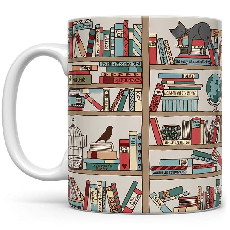 Amazon.com: Book Coffee Mug, Book Lover Gift, Bookish Gifts, Librarian Mug, Bookworm Mug, Gift fo... | Amazon (US)