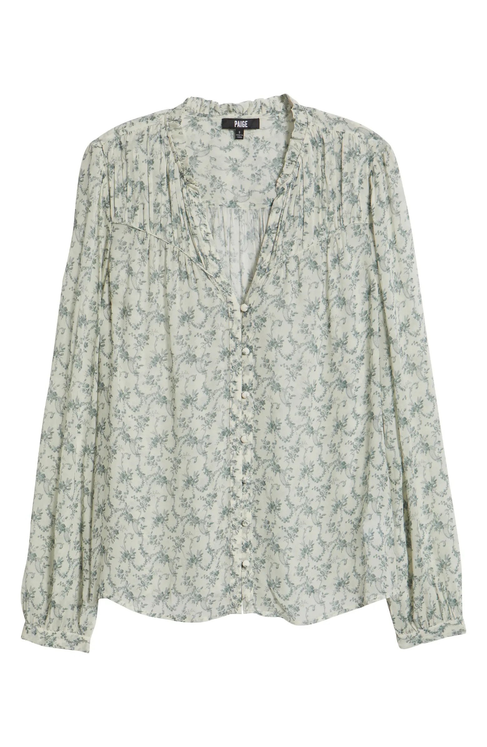 PAIGE Monika Floral Long Sleeve Shirt | Nordstrom | Nordstrom