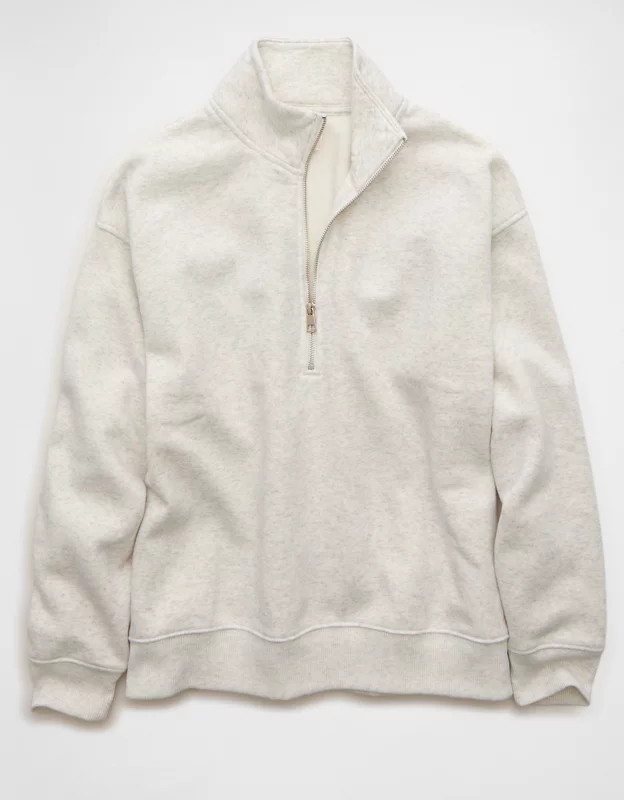 AE Everyday Luxe Quarter Zip Sweatshirt | American Eagle Outfitters (US & CA)