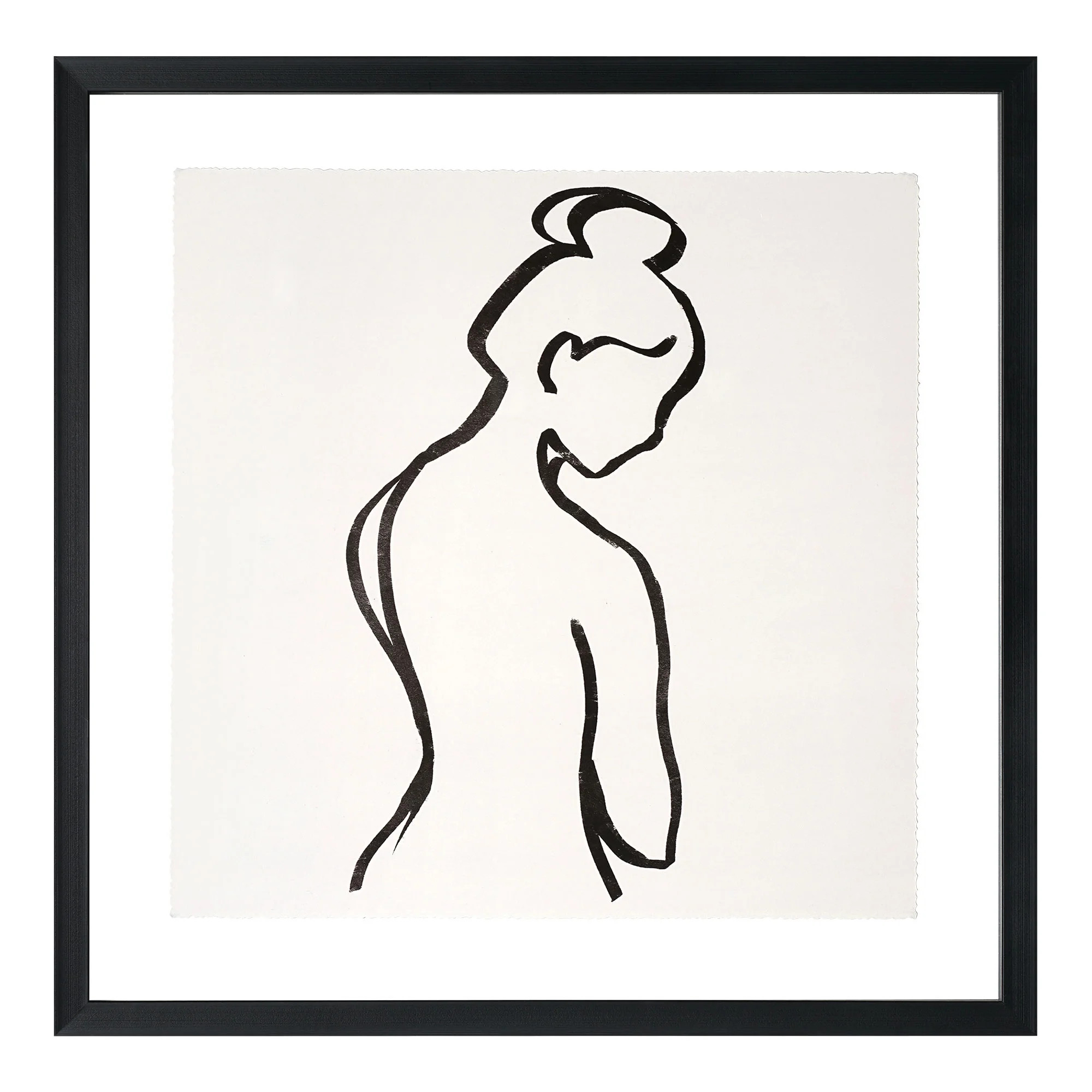 Crystal Art Gallery Minimalist Abstract Woman Framed Print Wall Art, Black and White | Walmart (US)