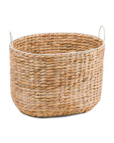 Water Hyacinth Ricenut Weave Basket | Office & Storage | Marshalls | Marshalls